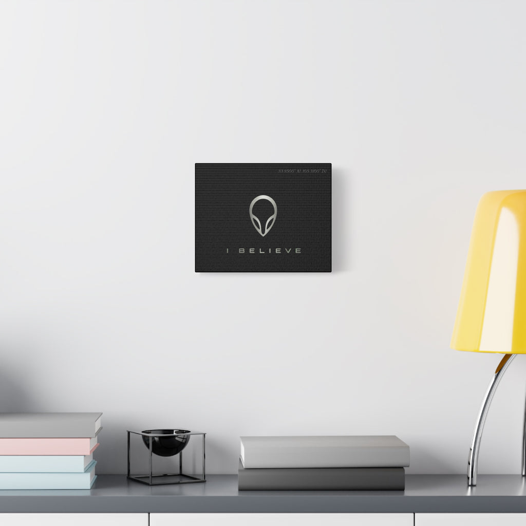 I BELIEVE MATTE BLACK CANVASS PRINT
