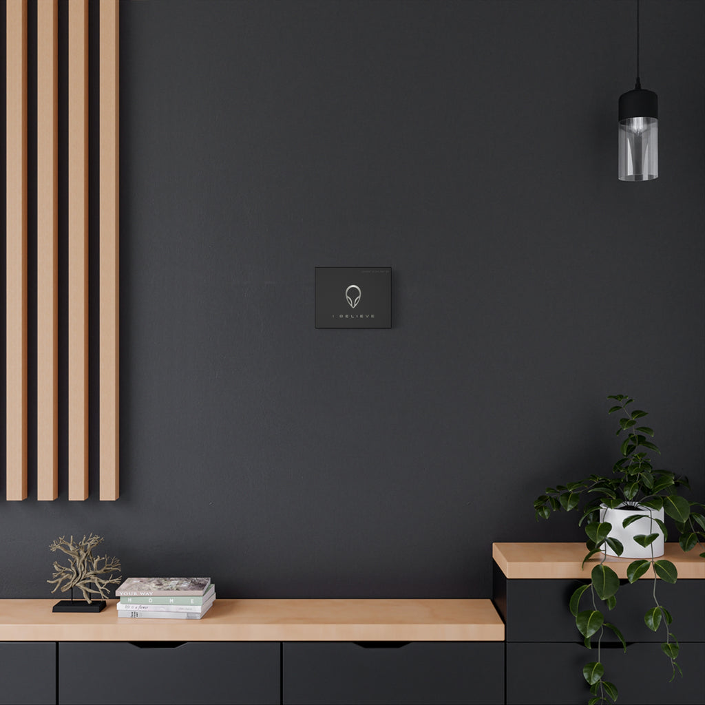 I BELIEVE MATTE BLACK CANVASS PRINT