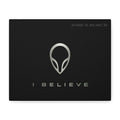I BELIEVE MATTE BLACK CANVASS PRINT