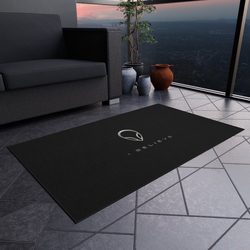 Outdoor Rug — I Believe Alien Logo Doormat
